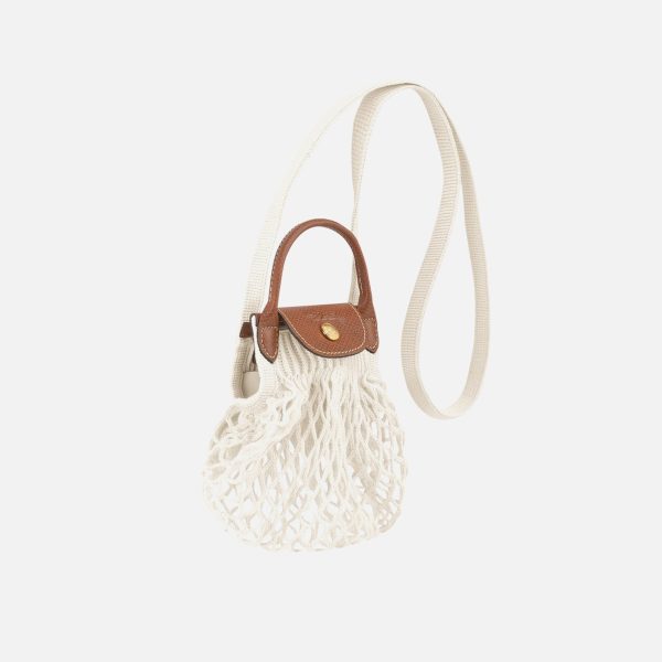 Longchamp Le Pliage Filet XS Knit Bag - Ecru Sale - Image 2