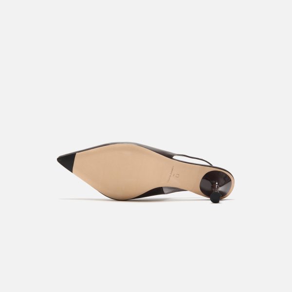 Studio Amelia Razor 90 Slingback - Chocolate For Discount - Image 5
