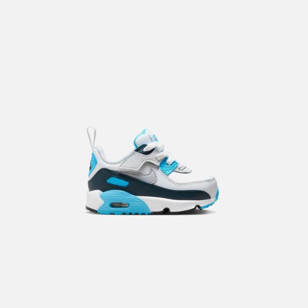 Nike TD Air Max 90 Easyon - White   Wolf Grey   Baltic Blue Online