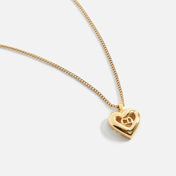 WGACA Cior CD in Heart Necklace - Gold Online now - Image 2