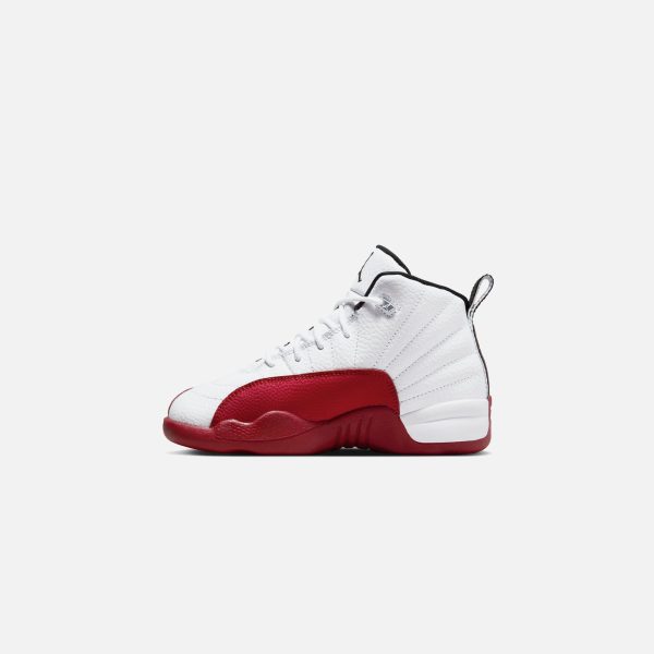 Nike PS Air Jordan 12 Retro - White   Black   Varsity Red Cheap - Image 3