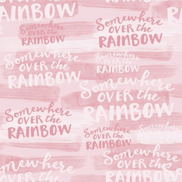 Baby Girl Over the Rainbow Fabric - Pink Fashion