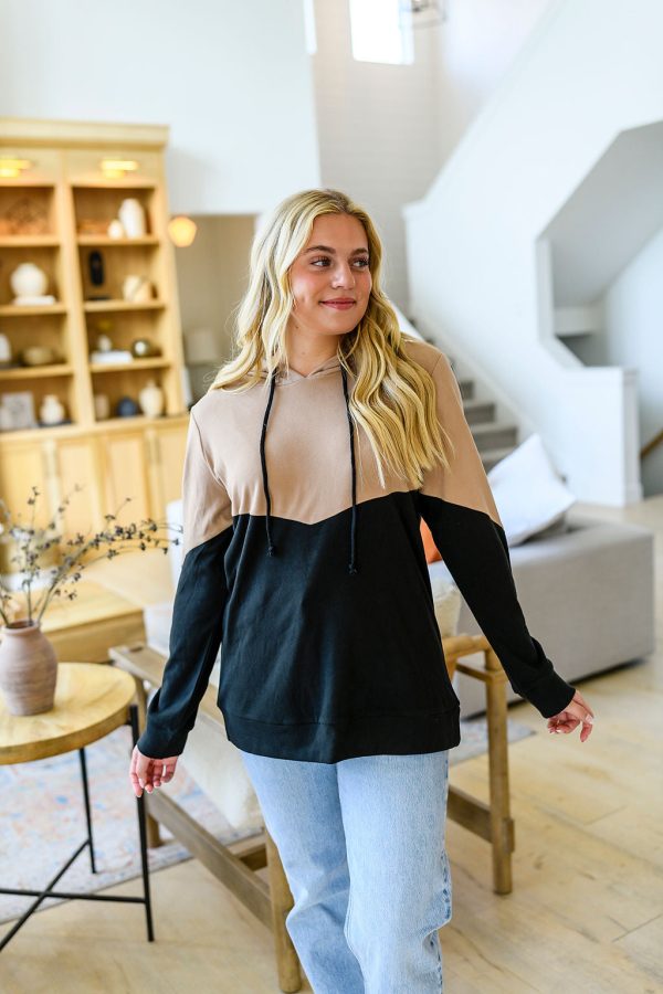 Hazel Blues® |  Tara Color Block Hoodie in Three Colors Cheap - Image 3